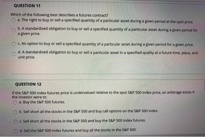 Solved QUESTION 11 Which of the following best describes a | Chegg.com