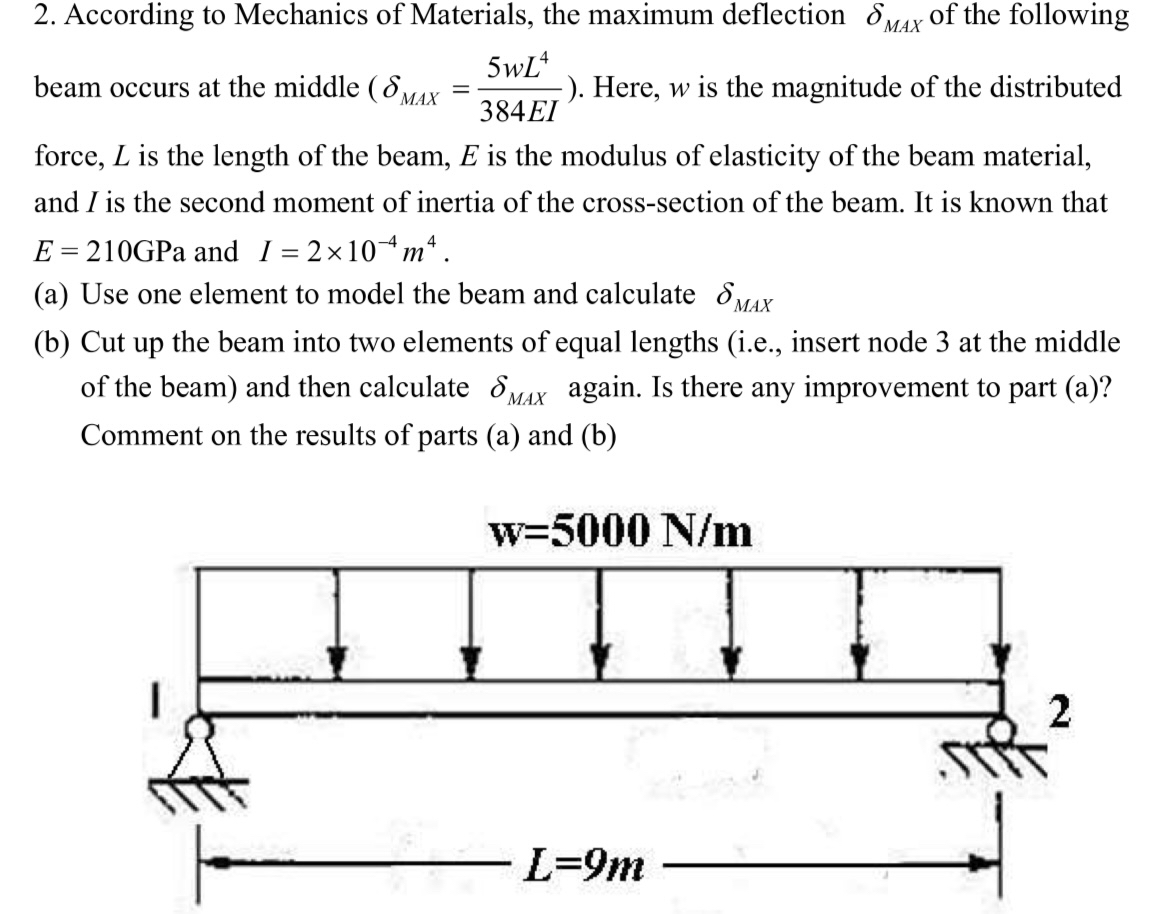 Solved According to Mechanics of Materials, the maximum | Chegg.com