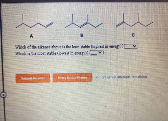 solved-which-of-the-alkenes-above-is-the-least-chegg