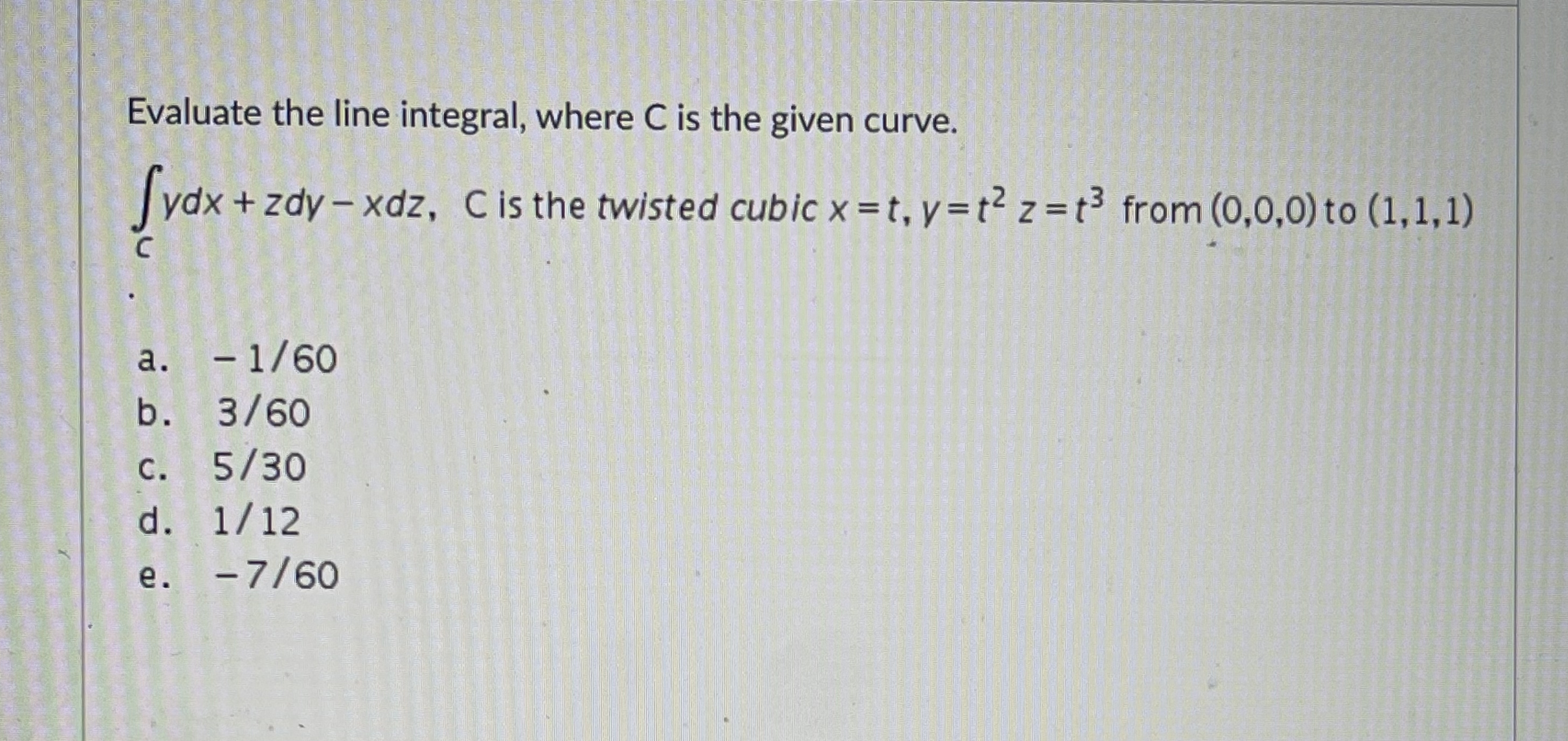 Solved Evaluate the line integral, where C ﻿is the given | Chegg.com