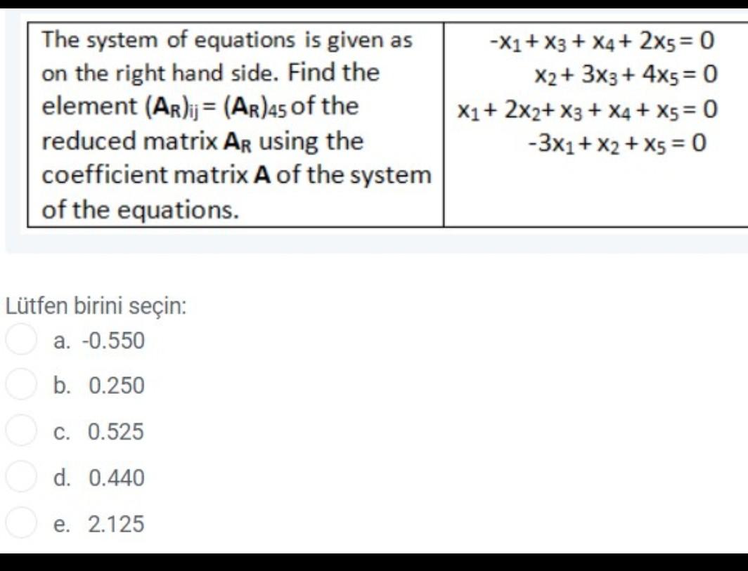 Solved The system of equations is given as on the right hand | Chegg.com