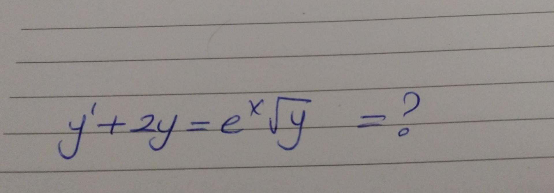 Solved 2 y+2y=exty = ? + | Chegg.com