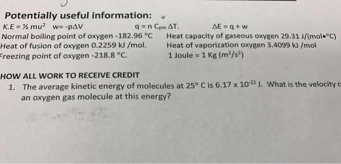 Solved Potentially Useful Information K E Mu2 W Dav Chegg Com