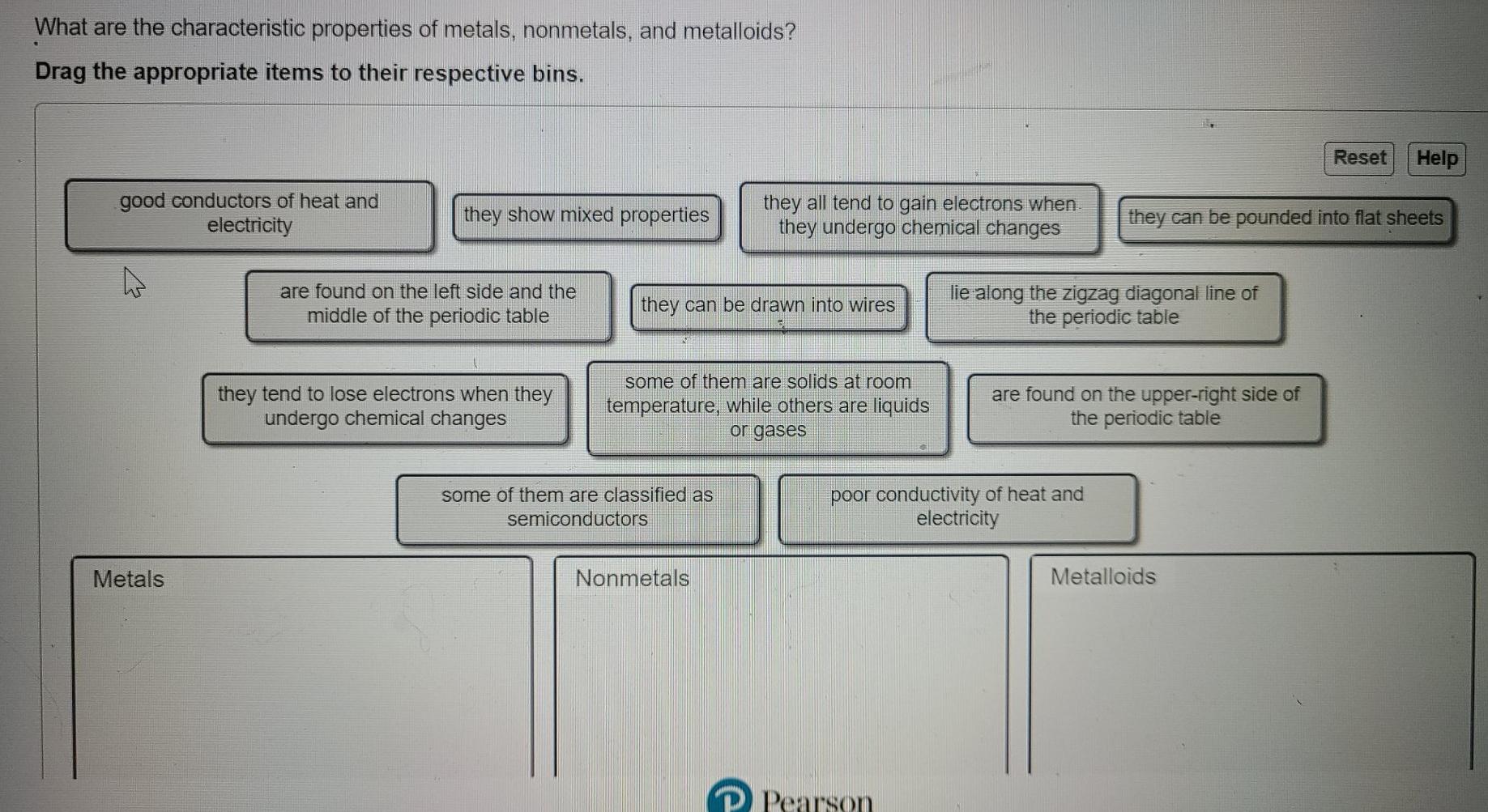 Solved What are the characteristic properties of metals, | Chegg.com