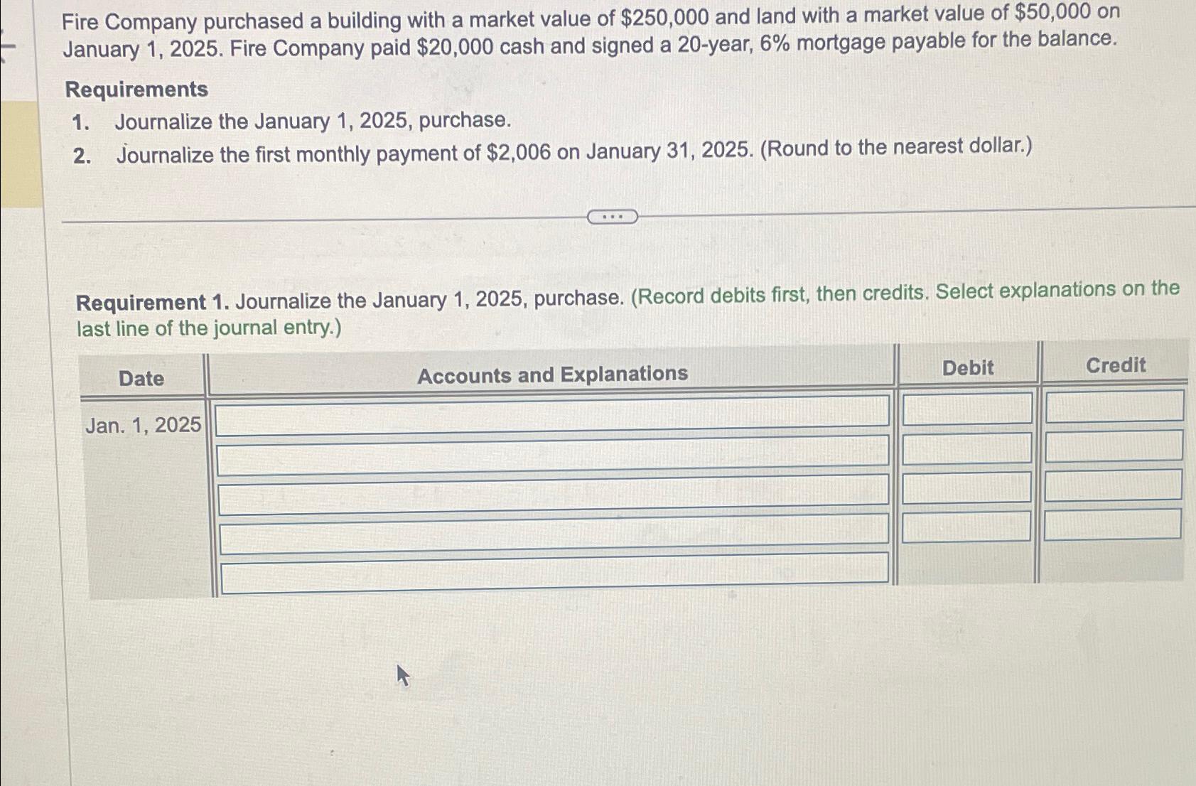 Solved Fire Company purchased a building with a market value 
