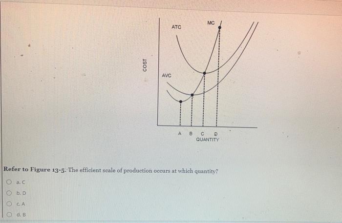 Solved Refer to Figure 13-5. The efficient scale of | Chegg.com