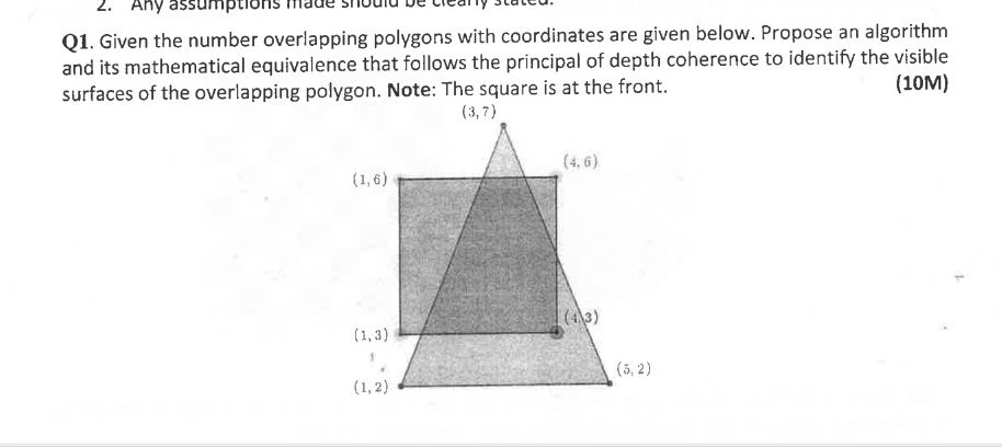 Solved Q1. ﻿Given the number overlapping polygons with | Chegg.com