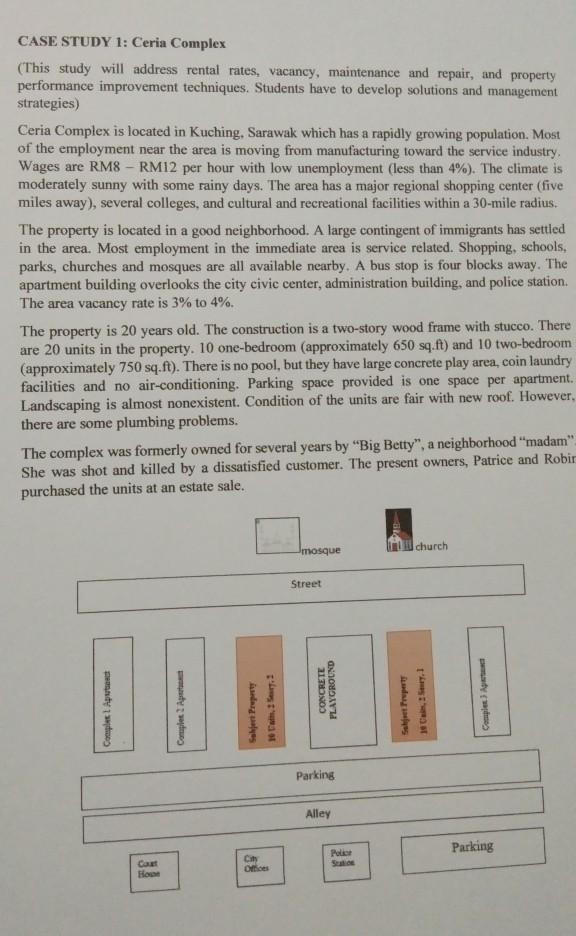 Solved Case Study 1 Ceria Complex This Study Will Address Chegg Com