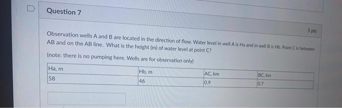Solved Observation wells A and B are located in the | Chegg.com