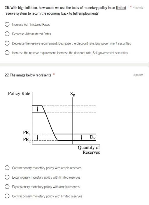 Solved 26. With High Inflation, How Would We Use The Tools | Chegg.com