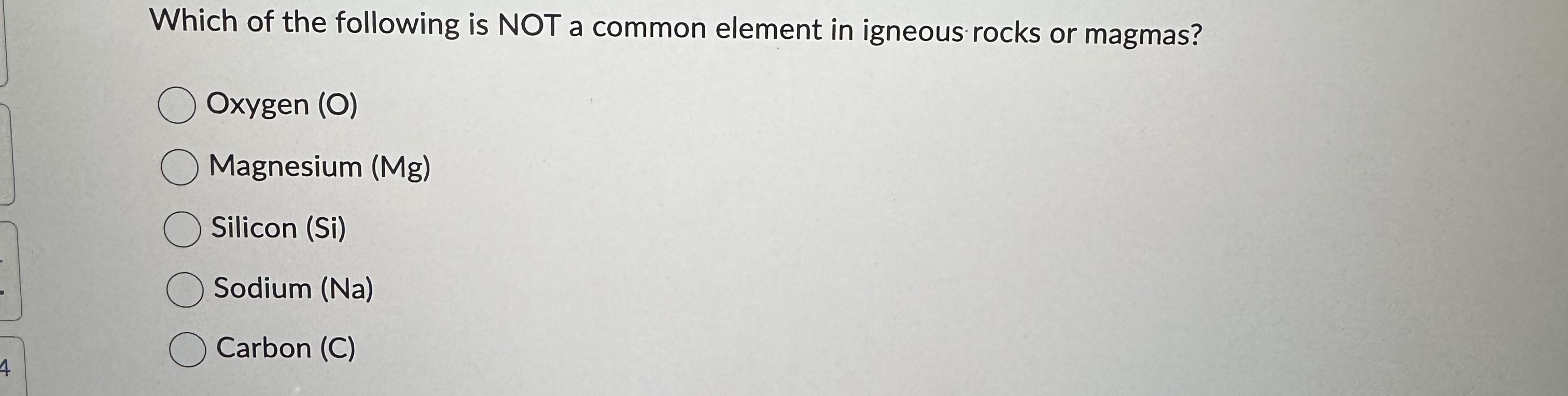 Solved Which of the following is NOT a common element in | Chegg.com