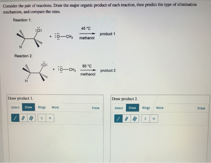 Consider The Pair Of Reactions. Draw The Major Organic Product Of Each