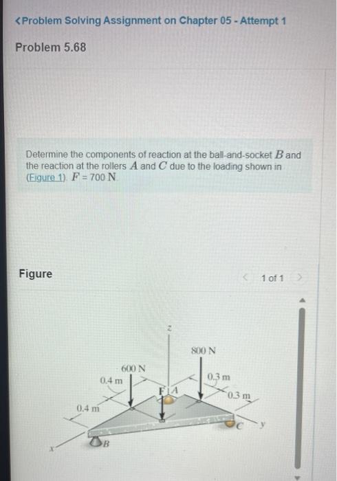 Solved Determine the components of reaction at the ball and | Chegg.com
