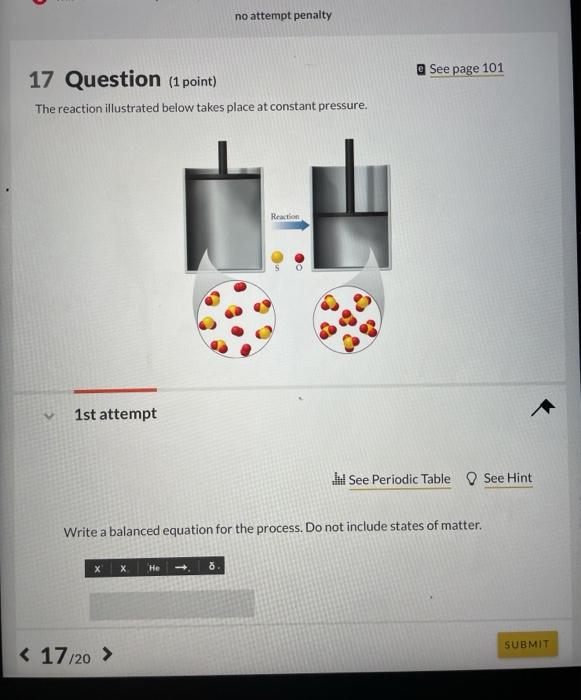 Solved no attempt penalty See page 101 17 Question (1 point) | Chegg.com