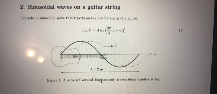 standing waves on a guitar string
