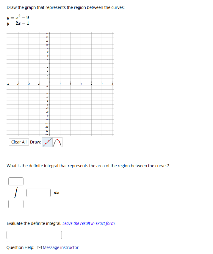 Solved Draw The Graph That Represents The Region Between