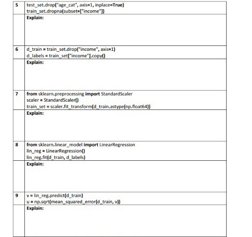 Solved For each of the following code snippet, briefly | Chegg.com