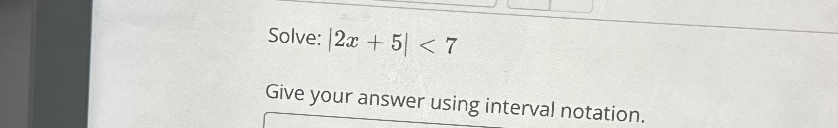 Solved Solve 2x 5   Image