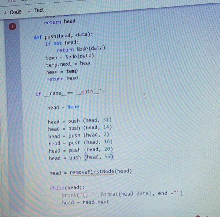 Solved class Node: def _init__ (self, data): self.data = | Chegg.com
