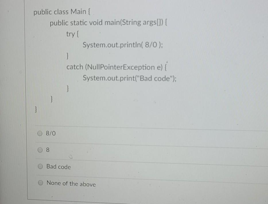 Solved public class Main { public static void main(String | Chegg.com
