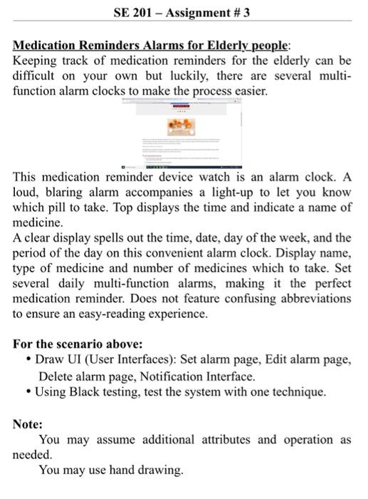 medication reminder aids assignment