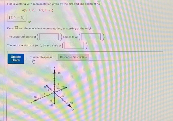 Solved Find a vector a with representation given by the | Chegg.com