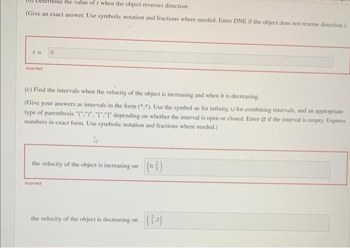 Solved An object in rectilinear motion moves along a | Chegg.com