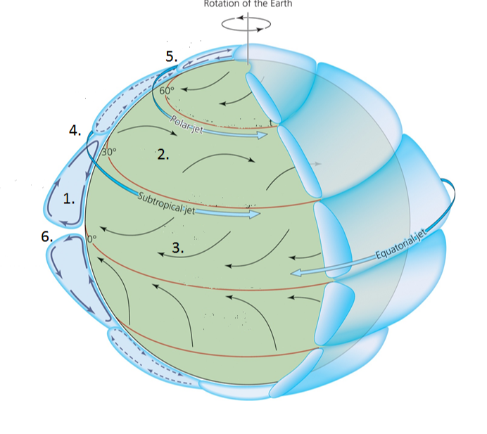 Solved label rotation of the earth | Chegg.com