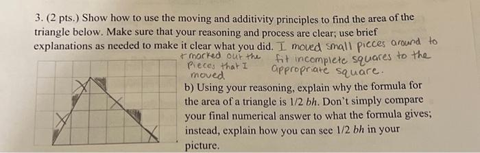 Solved 3. (2 pts.) Show how to use the moving and additivity | Chegg.com