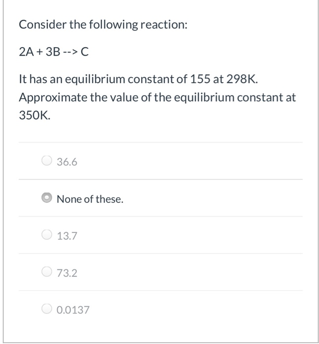 Solved Consider the following reaction: 2A + 3B --> It has | Chegg.com