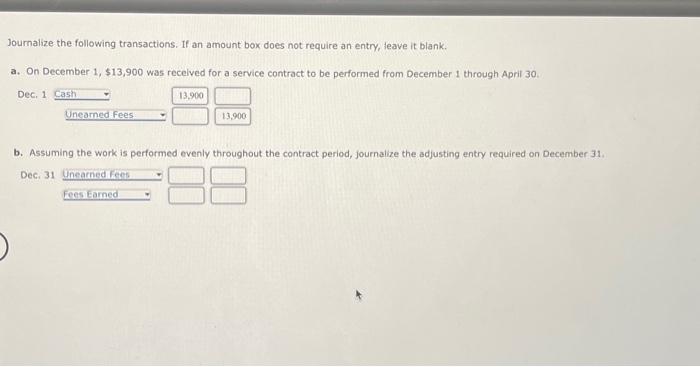 Solved Journalize the following transactions. If an amount | Chegg.com