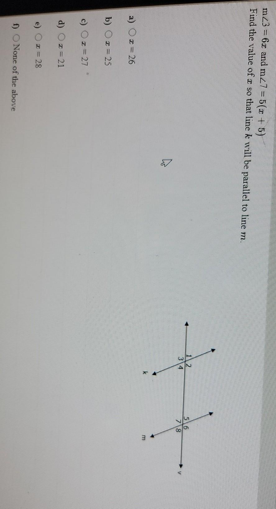Solved Given M 5 5º And M28 50 Which Of The Fol Chegg Com