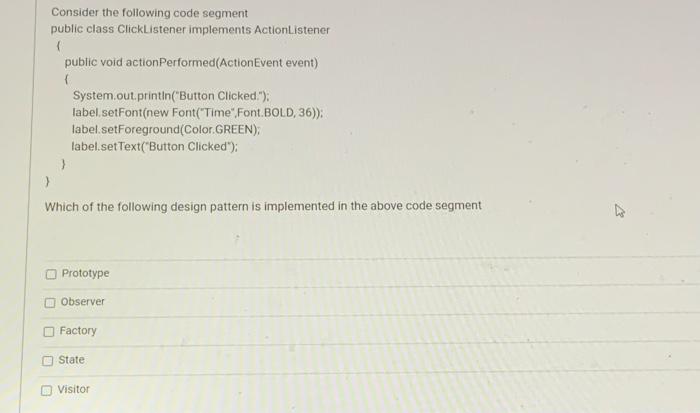 Solved Consider the following code segment public class | Chegg.com