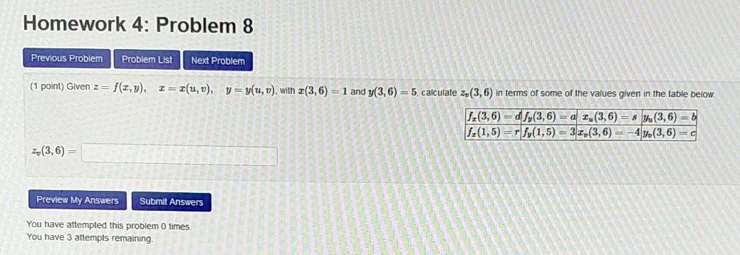 Solved Homework 4: Problem 8 Previous Problem Problem List | Chegg.com