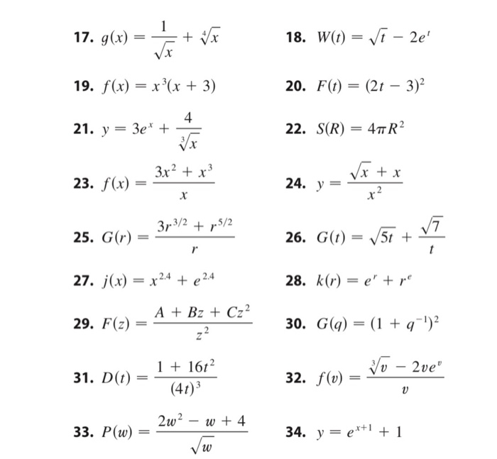 Solved 3 34 Differentiate The Function 3 G X 4x 7 Chegg Com