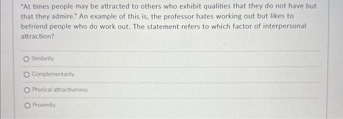 acceptable actions of attractions towards others