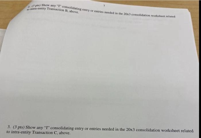 Solved 6 D. Chapter 6 (Intra-Entity Transactions) Problem. | Chegg.com