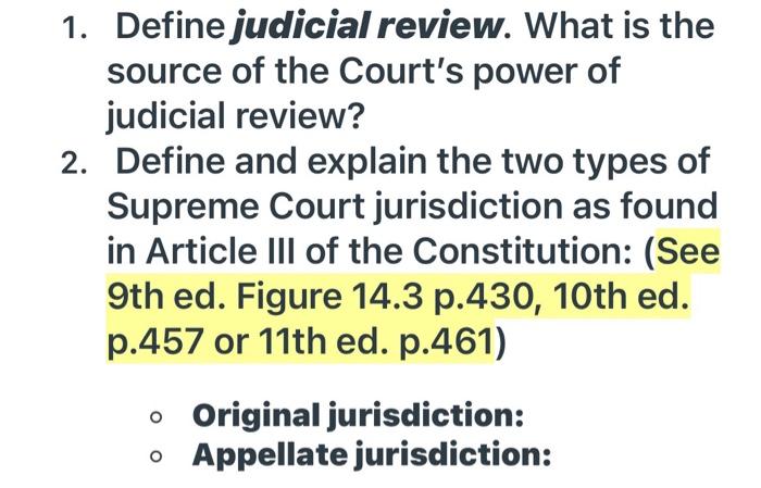 Define original outlet jurisdiction