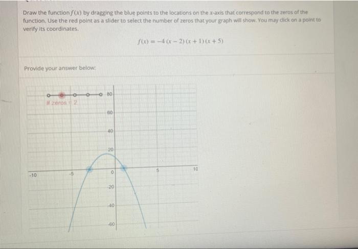 Solved Draw the function f) by dragging the blue points to | Chegg.com