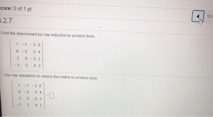 Solved 3.2.22 Use determinants to find out if the matrix is