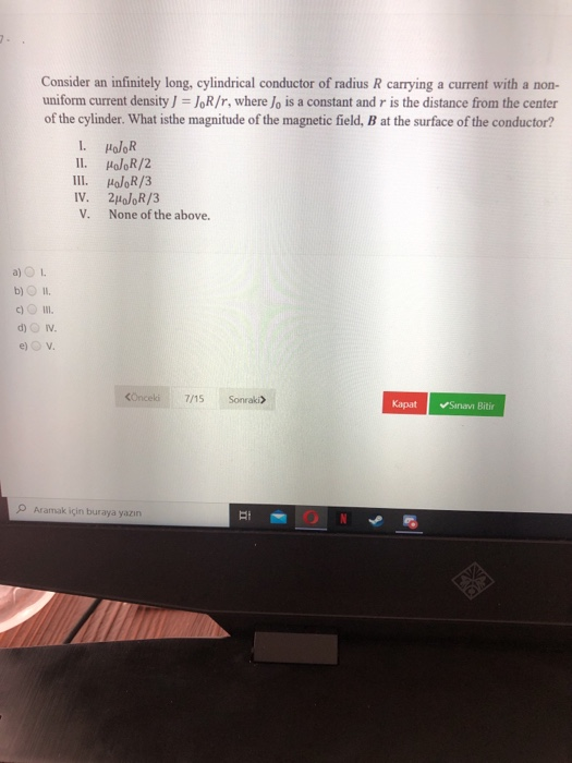 Solved Consider An Infinitely Long, Cylindrical Conductor Of | Chegg.com