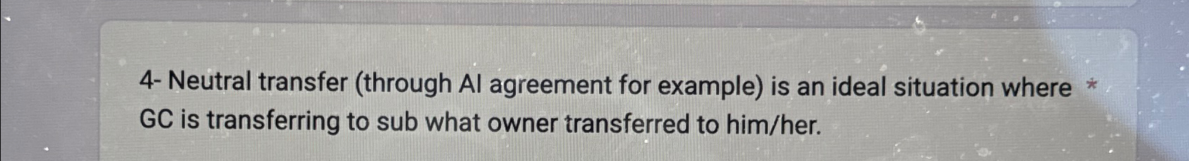Solved 4- ﻿Neutral transfer (through Al agreement for | Chegg.com