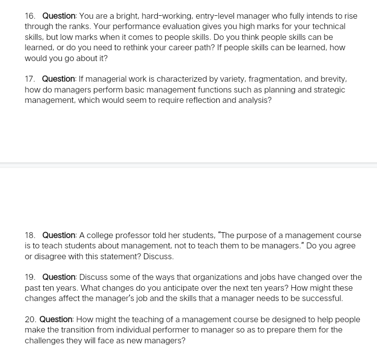 Solved 16. Question: You are a bright, hard-working, | Chegg.com