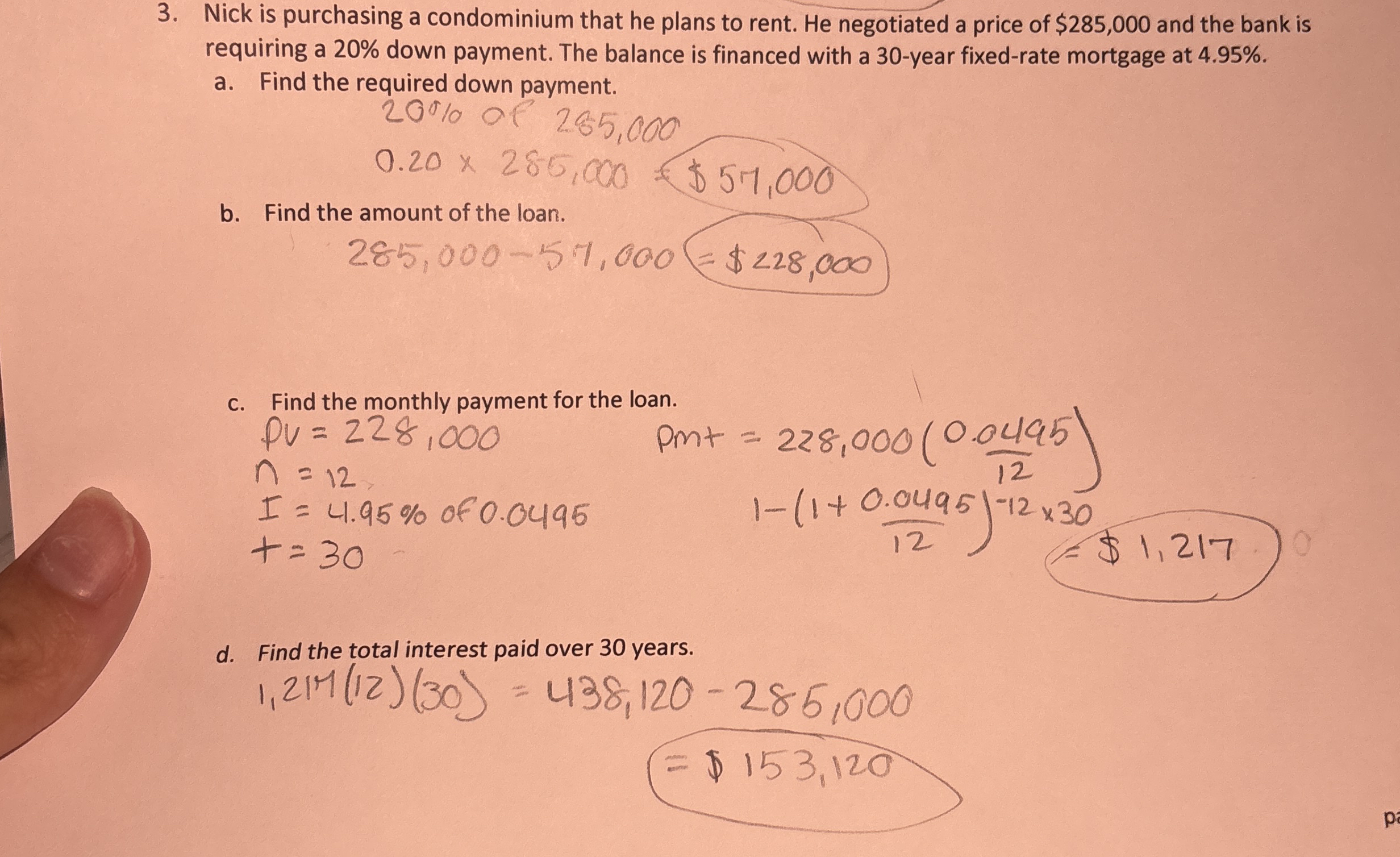 Solved Nick is purchasing a condominium that he plans to
