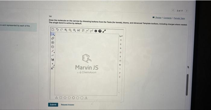 The single bond is active by detaul. Marvin JS The | Chegg.com