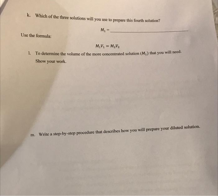 Solved How to select a concentration and do the diluted