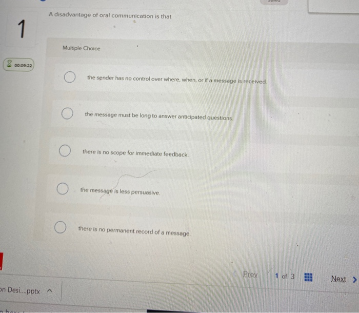 solved-a-disadvantage-of-oral-communication-is-that-multiple-chegg