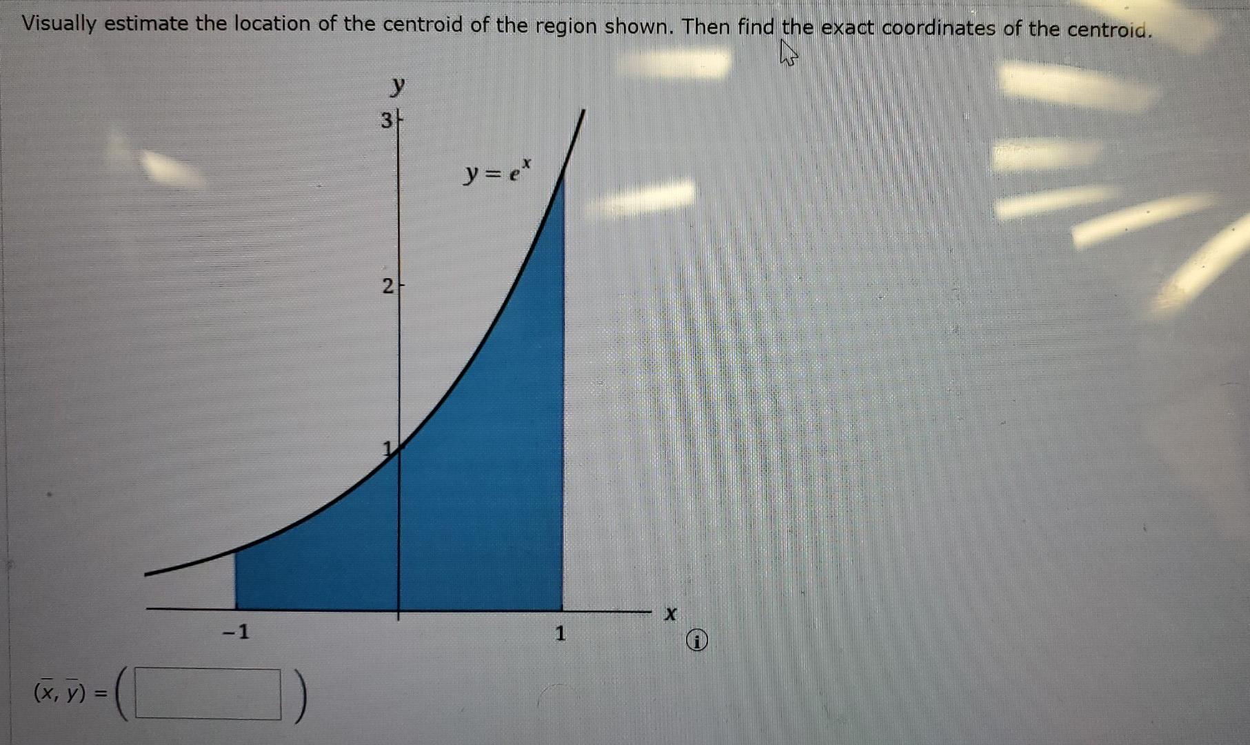 Solved Visually estimate the location of the centroid of the | Chegg.com