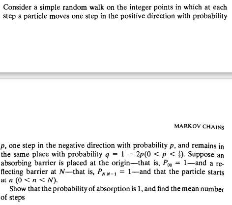 Consider a simple random walk on the integer points | Chegg.com