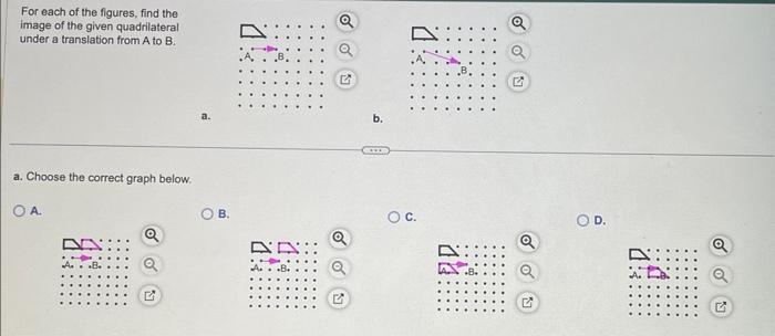 Solved For Each Of The Figures, Find The Image Of The Given | Chegg.com